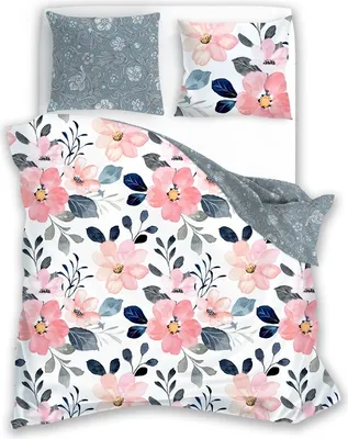 Produktbild von Bettwäsche, Satinbettwäsche, hohe Qualität 200x220 Milagro Verde 011 Blumen