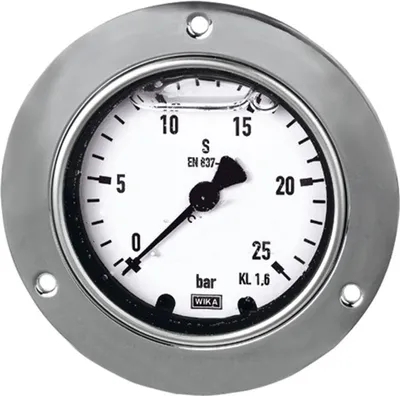 Produktbild von Riegler Glyzerinmanometer, Frontring, G 1/4 hinten zentr., 0 - 10,0 bar, Ø 63