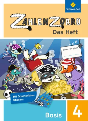 Produktbild von Zahlenzorro - Das Heft. Basisheft 4