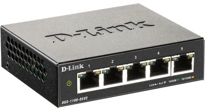 Immagine prodotto di D-Link DGS-1100-05V2/E 5-Port Layer2 Gigabit Smart Sw