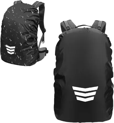 Produktbild von Regenhülle Rucksack 30-40 l, wasserdicht, reflektierend, für Fahrrad