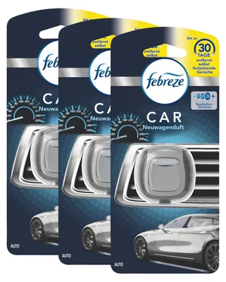 Produktbild von Febreze Car Lufterfrischer Neuwagenduft - Autoduft (3er Pack)