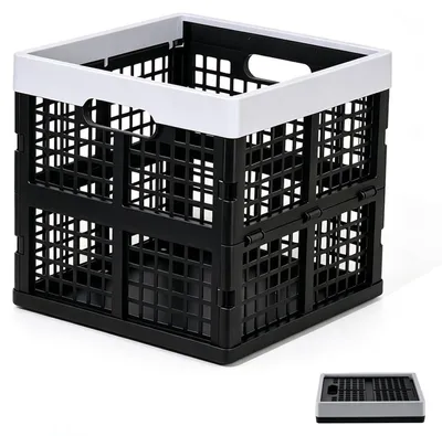 Immagine prodotto di Solidchoice - Contenitore pieghevole in plastica, salvaspazio, con maniglie