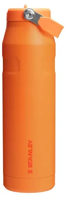 Image de Bouteille Stanley IceFlow avec couvercle à rabat et paille – 1 100 ml, jaune doré et corail