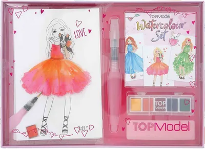 Produktbild von DEPESCHE TOPModel Wassermalset 5 Farben