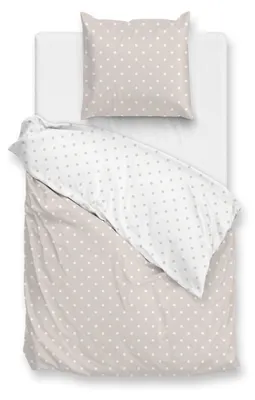 Produktbild von Zohome Bettbezug Baumwolle Punta-di-Cotone - 135x200 cm + 1x Kissenbezug 80x80 cm in Warm-Sand