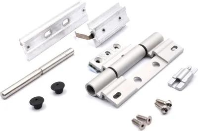 Produktbild von Schüco Rollentürband 239176 C0 silber 50mm, nach innen und außen öffnende Tür
