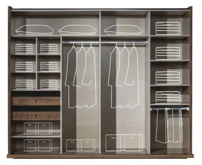 Obrázek produktu pro Elegantní hnědá dřevěná skříň v moderním designu