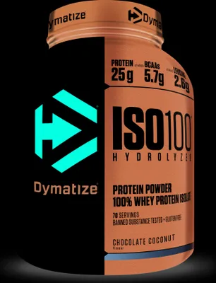 Produktbild von Dymatize ISO 100 - 2200g-Dose Chocolate Coconut