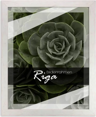 Produktbild von Bilderrahmen Riga - 36x48 cm, Weiß Verwittert Nachbildung, 1 mm Kunstglas entspiegelt