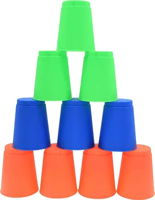 Produktbild von Pre-Sport - Stapelbare Becher 12er-Pack - Kunststoff RD1955 (Einheitsgröße) (Blau/Grün/Orange)