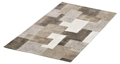Küchenläufer MARTINA Geometrie pflegeleicht hochwertig Flurläufer Küchenteppich 65x180cm, Hauptbild