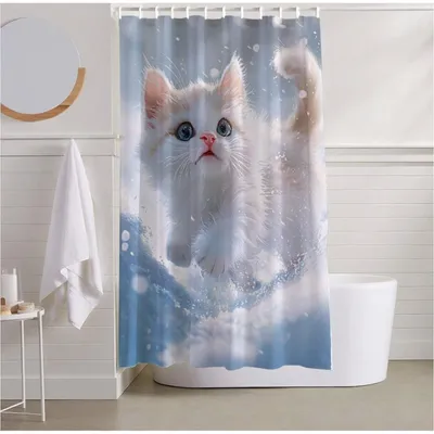 Obrázek produktu pro Voděodolná sprchová závěsa, rozměry 180 x 240 cm