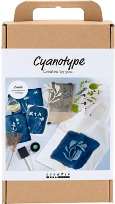 Immagine prodotto di Creativ Company Cyanotype hobby set tessile blu - Set di giocattoli creativi