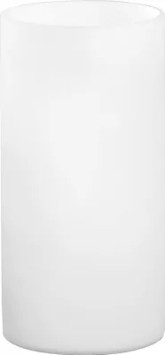 Produktbild von EGLO Tischlampe Geo, Tischleuchte minimalistisch, Nachttischlampe aus opal-mattem Glas, Wohnzimmerlampe in Weiß, Lampe mit Schalter, E14 Fassung