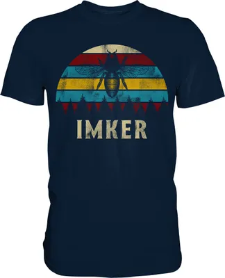 Produktbild von Imker Bienen T-Shirt – Navy / XL