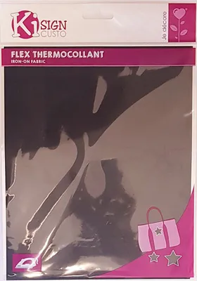 Produktbild von Flex Thermokleber - Matt schwarz 20 x 25 cm