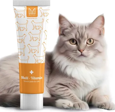 Image de Pâte décongestionnante pour chat avec multivitamine, complément alimentaire Mersjo Multi-Vitamine 100g