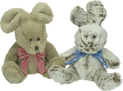 Produktbild von Betz Plüschtier Set HÄSCHEN 2 Stück Plüschtiere Kuscheltiere Stofftiere