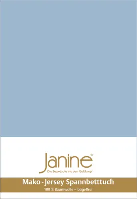 Produktbild von Janine Design Feinjersey-Spannbetttuch  5007 MAKO-FEINJERSEY Farbe perlblau Größe 200x200