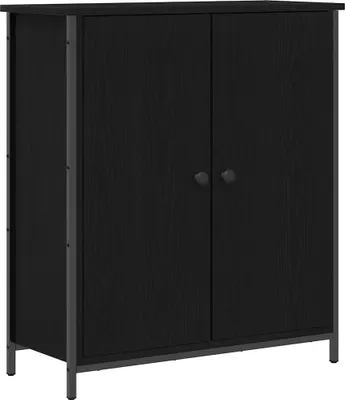 Image de Buffet Chêne noir 70 x 30 x 80 cm Bois d'ingénierie