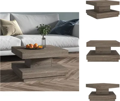 Image de vidaXL Table basse Gris 60x60x35 cm MDF - Tables basses