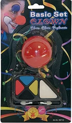 Produktbild von Jofrika Cosmetics Basic-Set Clown, Make-up-Set für Kinder, Mehrfarbig
