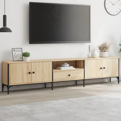 Immagine prodotto di Maison Exclusive - Mobile TV con cassetto in rovere Sonoma 200x25x44 cm Materiale ligneo