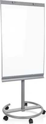 Produktbild von hjh OFFICE Whiteboard H 133.0 - 190.0 cm x B 65.5 cm MULTIBOARD Flipchart Memoboard magnetisch, Tafel mit Rollen