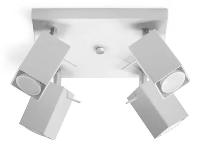 Immagine prodotto di Lampada da soffitto MERIDA 4 bianco 4xGU10 10W acciaio 16x25x25cm Sollux Lighting