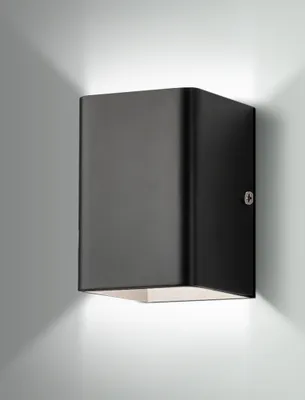 Produktbild von LED Wandleuchte Innen Kaltweiß,5W  Wandlampe Aluminum für Schlafzimmer Flur Wohnzimmer Treppe, Schwarz