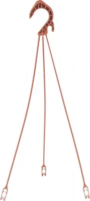Zdjęcie produktu dla Wieszak na doniczkę Nicoli 38 cm - terakota