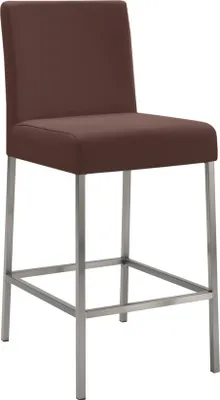 Produktbild von Edler Design Barhocker Bringo 2KT, Gestell perlgraumetallic braun