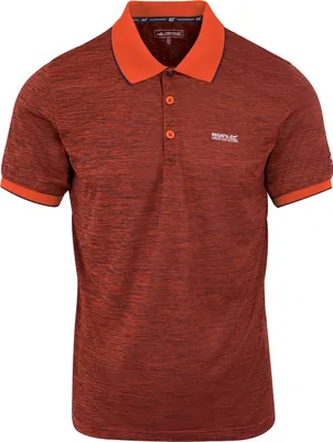 Obrázok produktu pre Pánske polo tričko Regatta Remex II s krátkym rukávom RG4217 (XL) (popol/hrdza/oranžová)