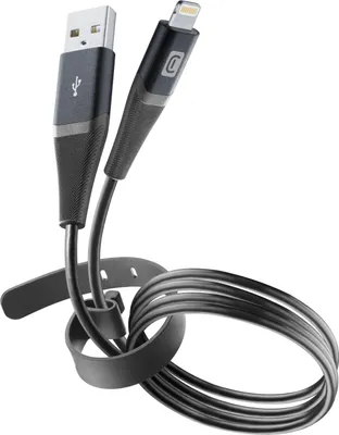 Zdjęcie produktu dla Cellularline 8018080433672, 1,2 m, Lightning, USB A, Męska, Męska, Czarny