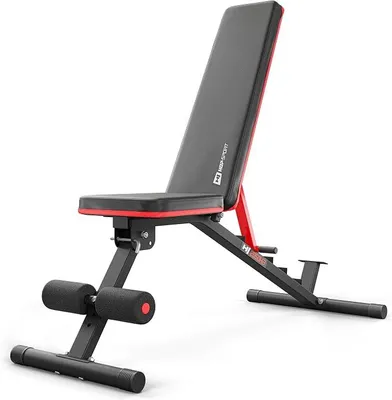Produktbild von Hantelbank Klappbar, 6-fach verstellbare Rückenlehne, mit Beinsperre, Multifunktional Fitnessgeräte für Zuhause, Belastbarkeit bis 160 kg