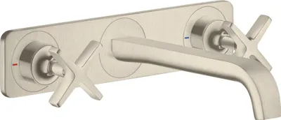 Immagine prodotto di hansgrohe AXOR Citterio E Mélangeur lavabo encastré 3 trous avec plaque pour montage mural, 36115820, 36115820
