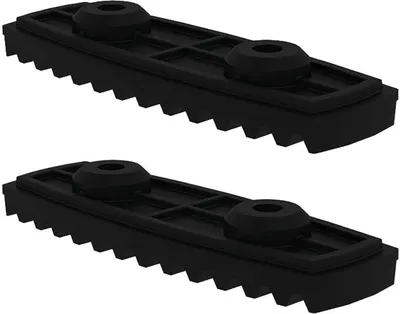 Produktbild von Günzburger Steigtechnik 2x nivello-Fußplatte elektrisch ableitfähig für Holmhöhe 58 / 73 mm - 019219