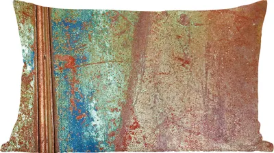 Produktbild von MuchoWow® Zierkissen Sofakissen Wohnzimmer Dekokissen 60x40 cm Rost - Abstrakt - Metall - Kopfkissen - Polster mit Foto