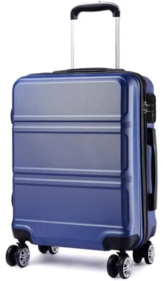 Productafbeelding van Koffer, trolley, reiskoffer, groot (65 cm), donkerblauw