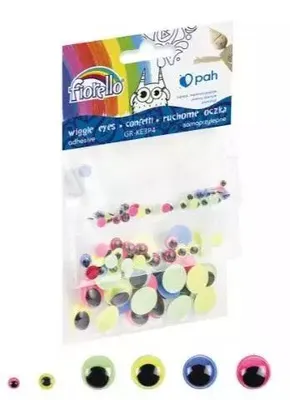 Zdjęcie produktu dla Fiorello Oczka Ruchome Samoprzylepne Kolorowe