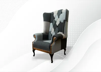 Produktbild von Chesterfield Sessel Mehrfarbig Ohrensessel Möbel Wohnzimmer Modern Design Luxus