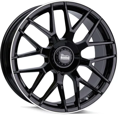 Produktbild von 18 Zoll MAM GT1 5x112 ET45 Alufelgen BLACK LIP POLISH