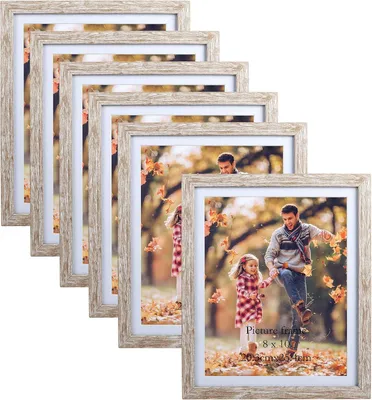 Zdjęcie produktu dla Ramki do zdjęć 20 x 25 cm, zestaw 6 sztuk, beżowy, na ścianę