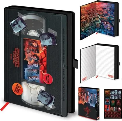 Zdjęcie produktu dla Notatnik a5 premium Stranger Things 4 vhs