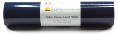 Produktbild von Kreativplotter Vinylfolie glänzend KOBALTBLAU 21x300 cm