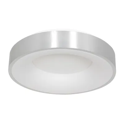 Produktbild von Steinhauer Deckenleuchte Ringlede 1-flammig Gebürstetes Silber 38x38cm