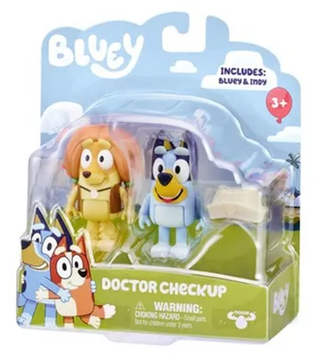 Productafbeelding van BLUEY: Medische controle, set met 2 figuurtjes en accessoires