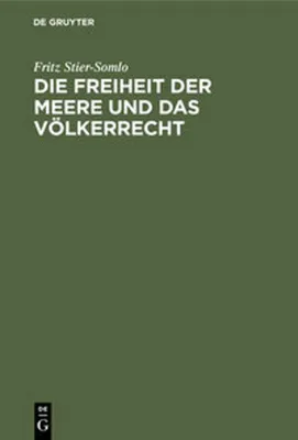 Zdjęcie produktu dla Die Freiheit der Meere und das Völkerrecht