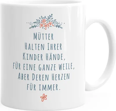 Produktbild von Kaffee-Tasse Geschenk zum Muttertag Spruch Liebe Muttertagsgeschenk Geschenk-Tasse MoonWorks® weiß unisize